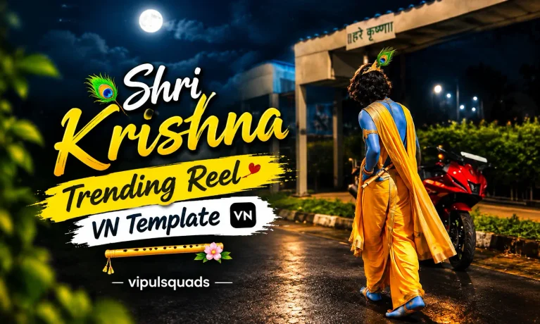 Shri Krishna Trending VN Template 2026 | VN Code for Reels