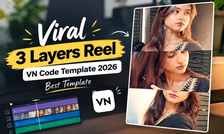 Viral 3 Layers Reel VN Code Template 2026 | Best Template