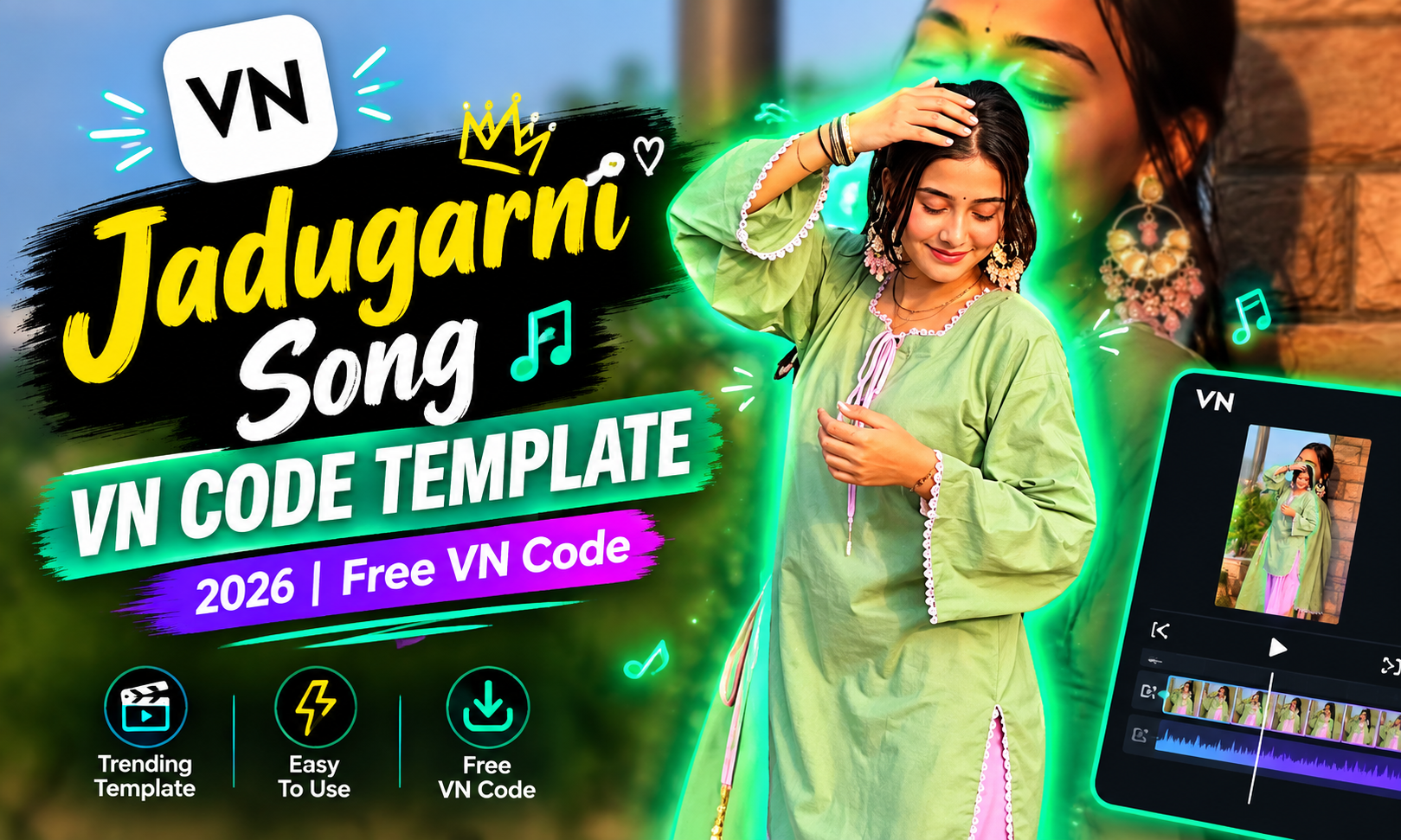 Jadugarni Song VN Code Template